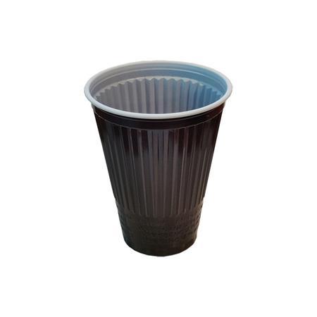 . Plastový pohár, do automatov, 1,5 dl, hnedá