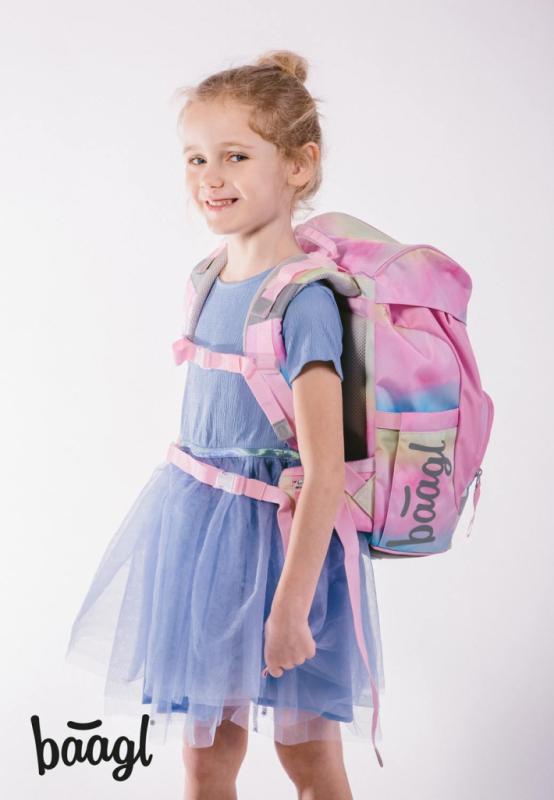 BAAGL Školský batoh Airy Rainbow Unicorn 14