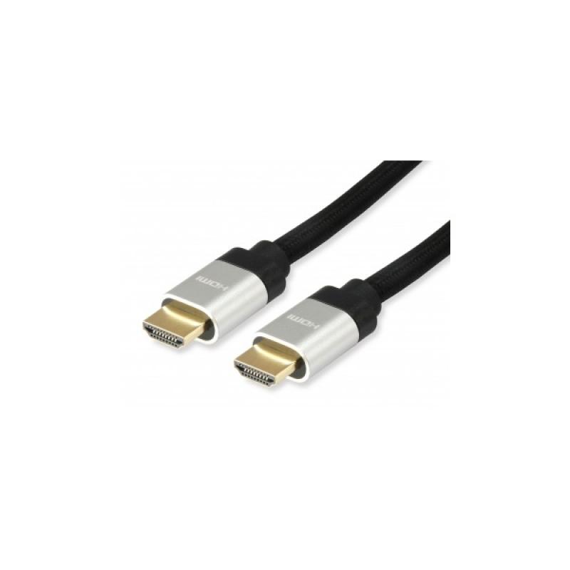 HDMI 2.1 kábel, Ultra High Speed, pozlátený, 1 m, EQUIP 1