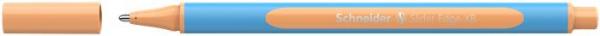 Guľôčkové pero, 0,7 mm, s vrchnákom, SCHNEIDER "Slider Edge XB Pastel", marhuľová 2