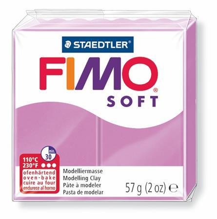 Modelovacia hmota, 57 g, polymérová, FIMO "Soft", levanduľová 1