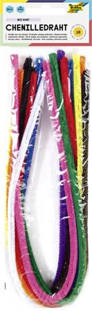 Žinilkové drôtiky, 50 cm, FOLIA, 10 rôznych farieb