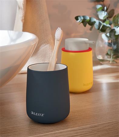Držiak na písacie potreby, keramický, LEITZ "Cosy", matná sivá 5