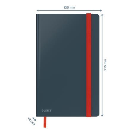 Záznamová kniha, A5, linajková, 80 listov, tvrdá obálka, LEITZ "Cosy Soft Touch", matná si 4