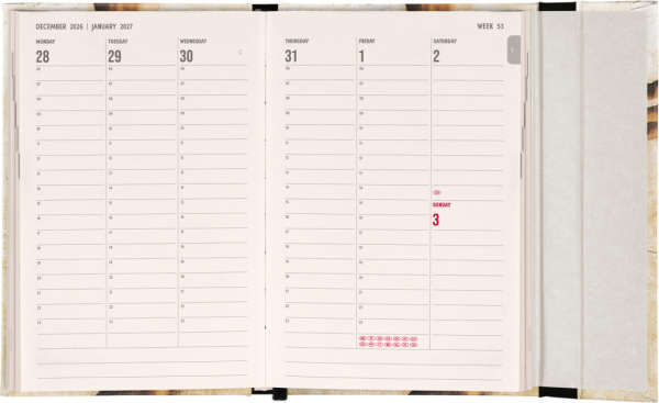 NOTIQUE Magnetic weekly planner Michelangelo 2027, 11 x 16 cm 1