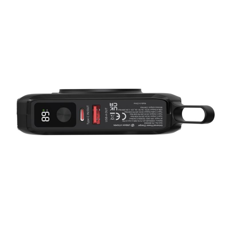Univerzálna nabíjačka 5v1 65W 15000mAh Urban Vitamin Oxnard čierna 10