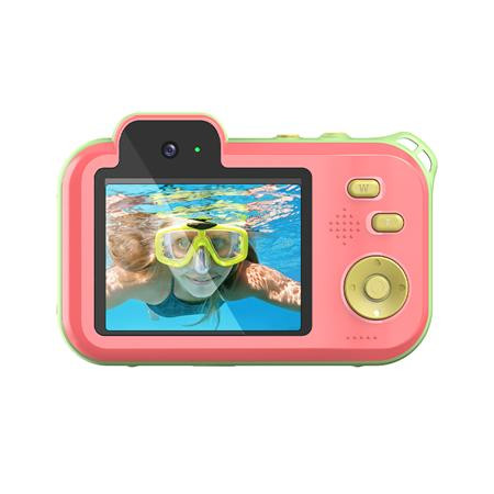 Fotoaparát, digitálny, vodeodolný, detský, AGFAPHOTO Realikids 2 "ARKCW2PK", červený-zelen 4
