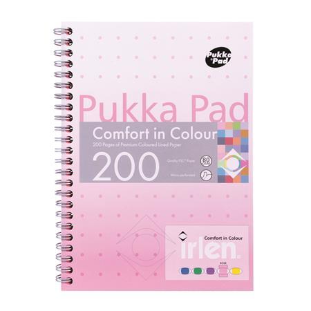 Špirálový zošit, A5, linajkový, 100 listov, PUKKA PAD "Irlen Jotta Rose" 1