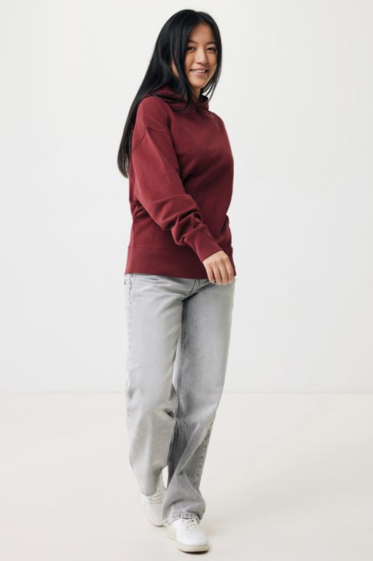 Mikina s kapucňou IQONIQ Yoho relaxed fit z recykl. bavlny vínovo červená L 5