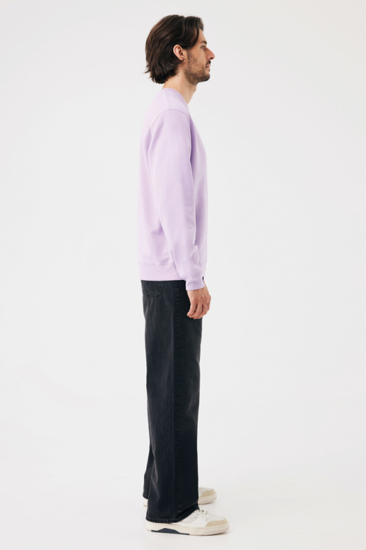 IQONIQ Toria Unisex mikina s okrúhl. výstrihom z rec. bavlny lavender M 6