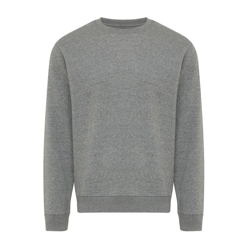 IQONIQ Toria Unisex mikina s okrúhl. výstrihom z rec. bavlny light heather anthracite M 1