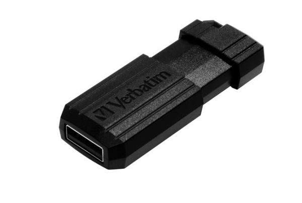 USB kľúč, 8 GB, USB 2.0, 10/4MB/sec, VERBATIM "PinStripe", čierna 4