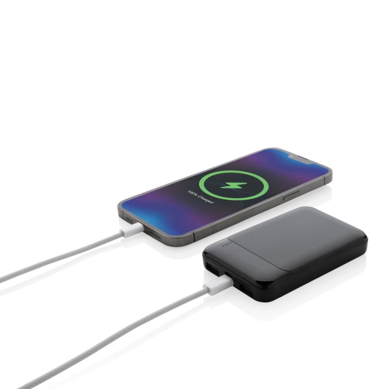 Powerbanka 5000 mAh z RCS recykl. plastu čierna 2