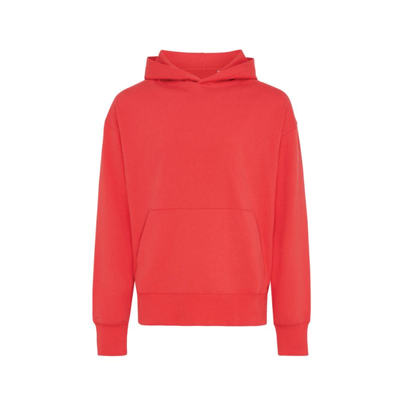 Mikina s kapucňou IQONIQ Yoho relaxed fit z recykl. bavlny luscious red XXXL 1
