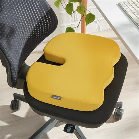 Vankúš na sedenie, ergonomický, LEITZ "Ergo Cosy", teplá žltá 3