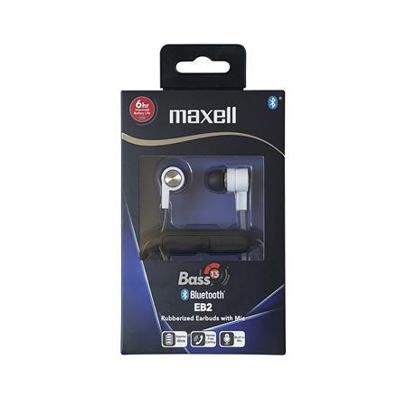 Slúchadlá, bezdrôtové, Bluetooth 5.1, s mikrofónom, MAXELL "Bass", biela 4