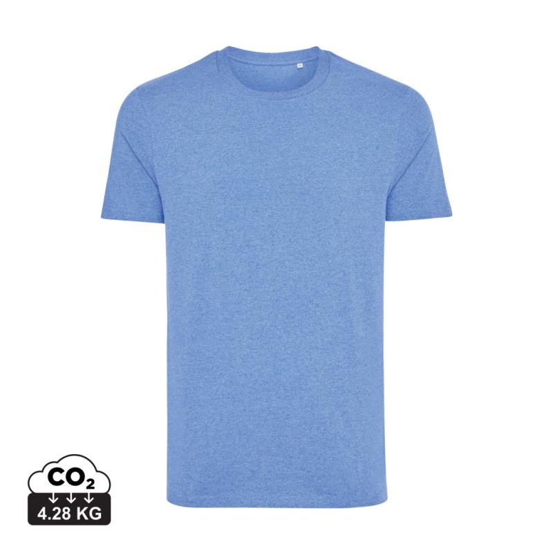 Nefarbené tričko IQONIQ Manuel z recykl. bavlny heather blue XL