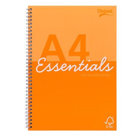 Špirálový zošit, A4, linajkový, 80 listov, PUKKA PAD "Unipad Essentials Jotta", mix 2
