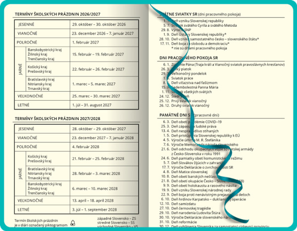 Mini diár A6 FLORENCIA navy s gumkou 2027 4