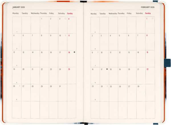 NOTIQUE Planbook diár/notes Japonsko 2026, 13 x 21 cm 4