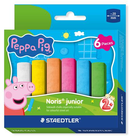 Krieda na asfalt, jumbo, STAEDTLER "Noris® junior 2365", Peppa Pig, 6 farieb