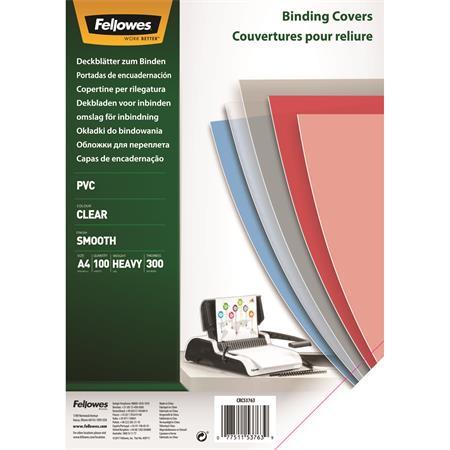 FELLOWES Obal ku špirálovej väzbe, priehľadný, A4/300 mik. 1