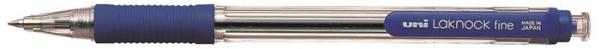Guľôčkové pero, 0,4 mm, stláčací mechanizmus, UNI "SN-101", modré 1