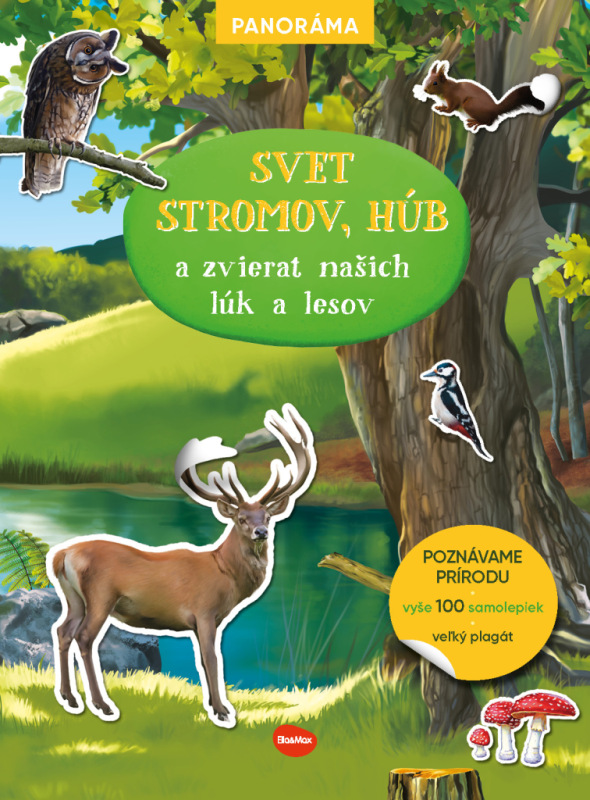 SVET STROMOV, húb a zvierat našich lúk a lesov – Knižka s plagátom a samolepkami 2