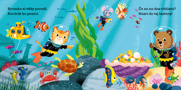 BRUMKO ROZUMKO MORSKÝM VÝSKUMNÍKOM – Obrázky s pohyblivými prvkami 1