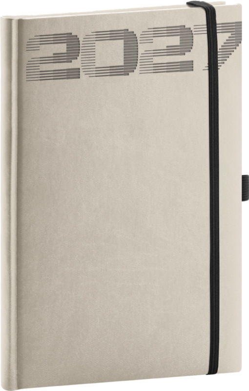 NOTIQUE Týždenný diár Aprint Top 2027, svetlosivý, 15 x 21 cm