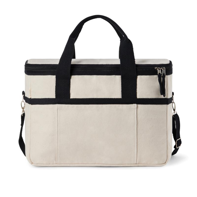 Chladiaci kôš VINGA Volonne z recykl. canvas AWARE™ off white 1