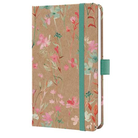Diár, A6, týždenný, 2027, tvrdá obálka, SIGEL "Jolie", Green Floral Serenity 1