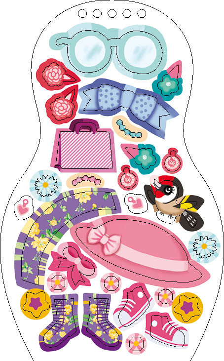 Obliekame moravské bábiky NATÁLKA – Maľovanky 3