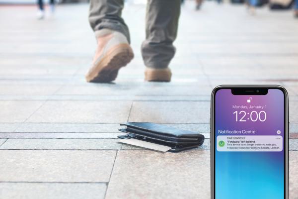 Karta s lokátorom Findcard z RCS recykl. plastu biela 8