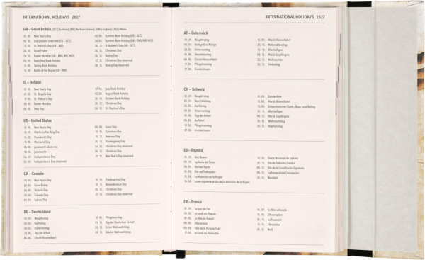 NOTIQUE Magnetic weekly planner Michelangelo 2027, 11 x 16 cm 4
