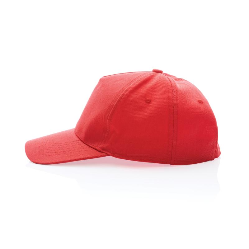 5 dielna šiltovka Impact z 280g recyklovanej bavlny AWARE™ luscious red 3