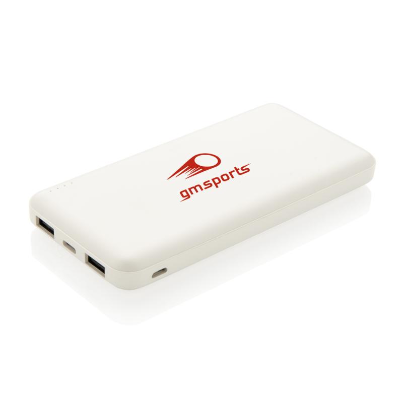Vrecková powerbanka s vysokou hustotou batérie 10 000 mAh biela 7