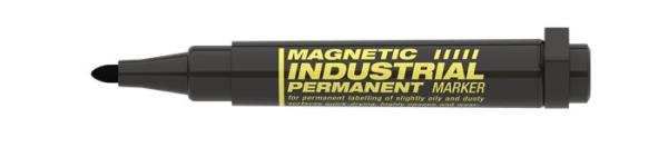 Permanentný popisovač, priemyselný, 1-3 mm, kužeľ. hrot, s magnetom, ICO "Magnetic industr 3