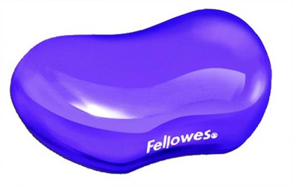 Opierka zápästia, mini, gélová, FELLOWES "Crystal™ Gel", fialová 1