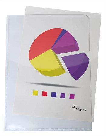 Obal, "L", A4, 150 mikr., číry, VICTORIA