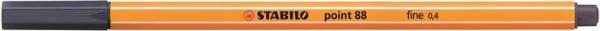Liner, 0,4 mm, STABILO "Point 88", payne-sivý 1