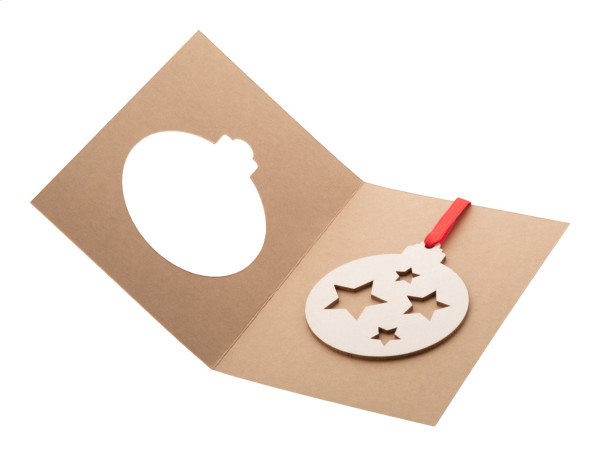 TreeCard Eco Vianočná pohľadnica, guľa 1