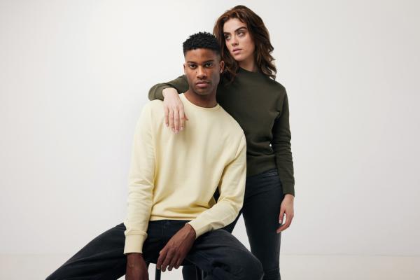 Ľahká mikina IQONIQ Etosha z recykl. bavlny khaki XXXL 11