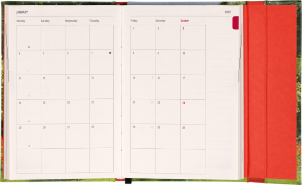 NOTIQUE Magnetic weekly planner Claude Monet 2027, 11 x 16 cm 3