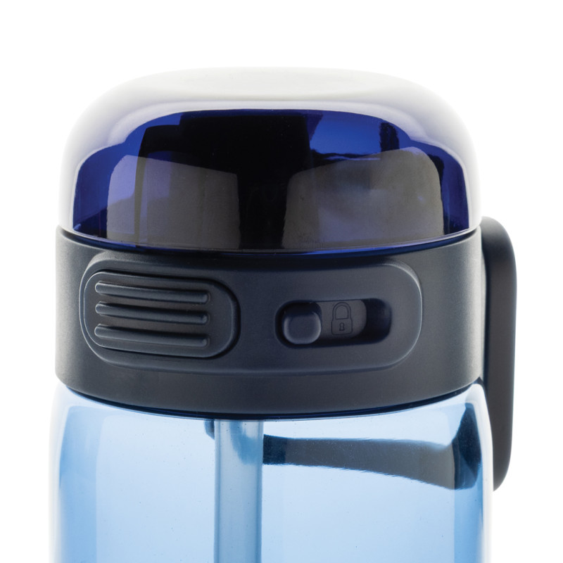 Fľaša na vodu SipnLock RCS RPET 800 ml, nepretek., športová námornícka modrá 2