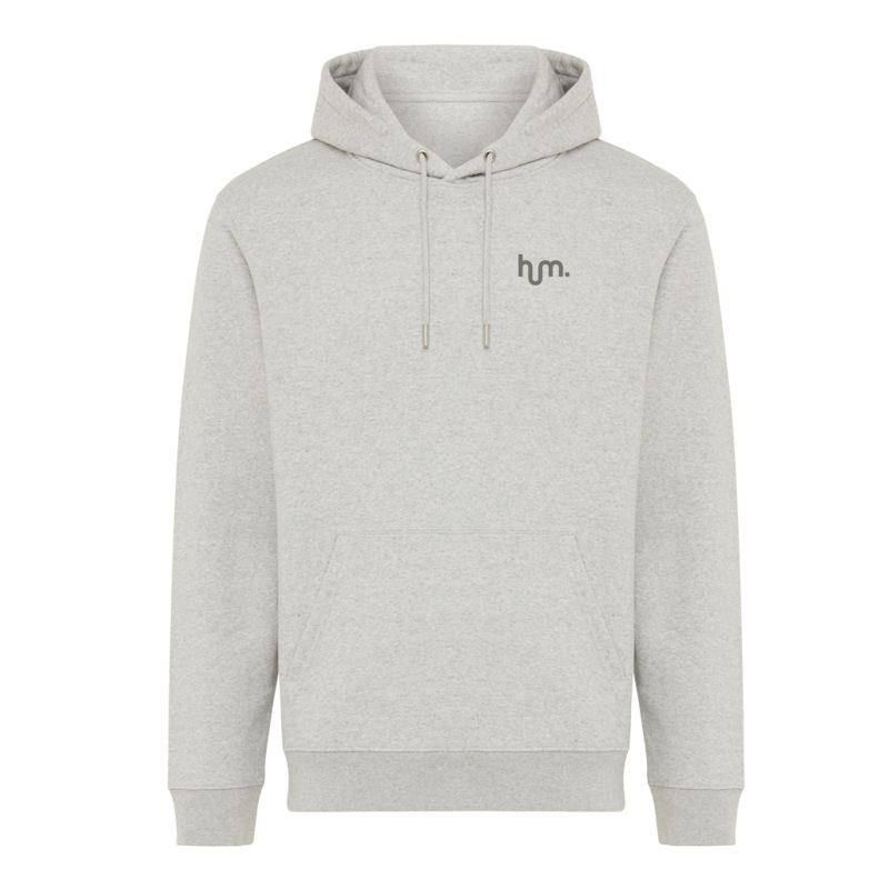 IQONIQ Joshua Unisex mikina s kapucňou z rec. bavlny light heather grey XXL 4