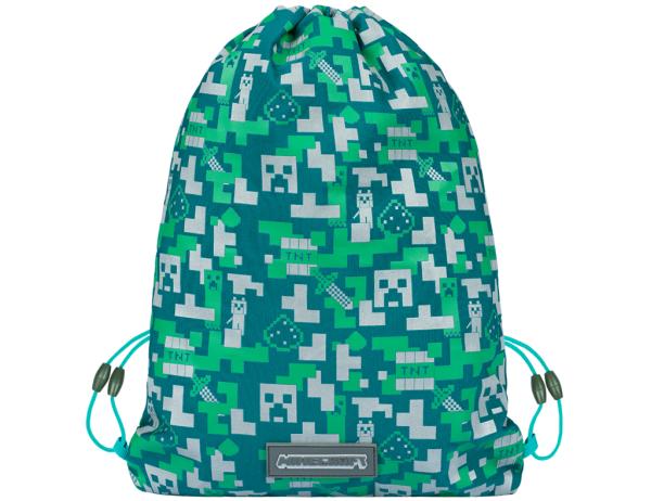 MINECRAFT SET 2 Silver Creeper: peračník, vrecko 1