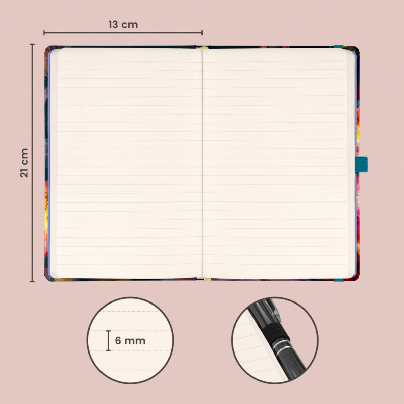 NOTIQUE Notes Papagáj, linajkovaný, 13 x 21 cm 2