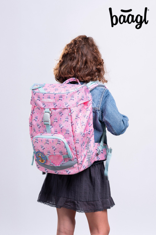 BAAGL Školský batoh Airy Minecraft Panda 13