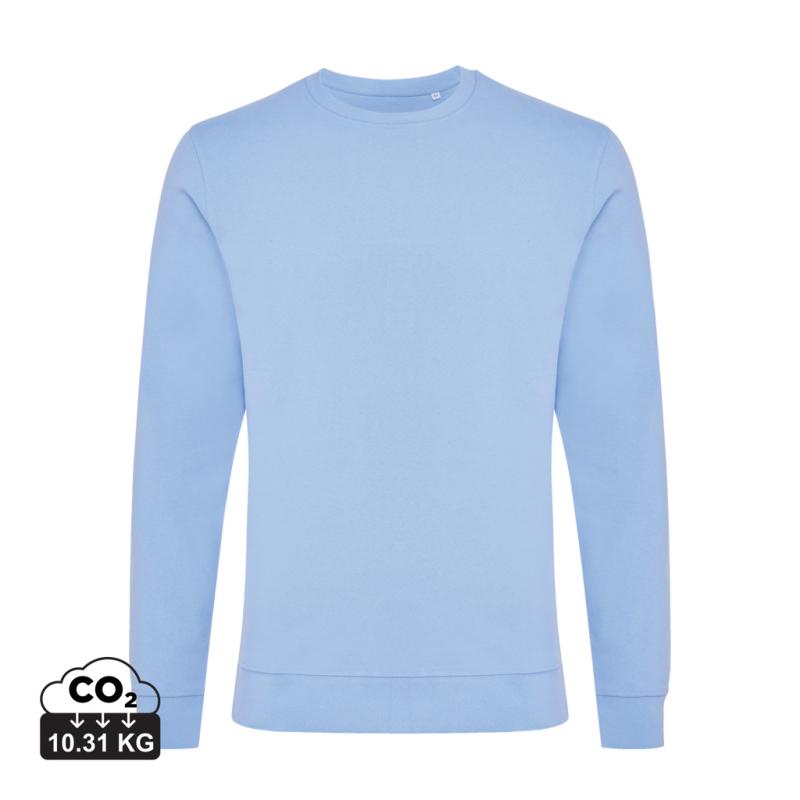 Mikina IQONIQ Zion z recykl. bavlny sky blue XXXL